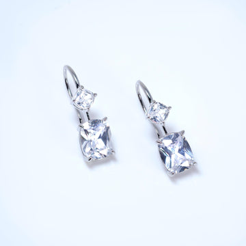CZ Bridal Bliss Earrings, Long Bridal Jewelry, Bridal Earrings, Crystal Bridal Earrings, Statement Earrings Cz